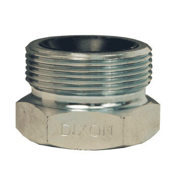 DIXON Washer Seal Spud, Ground Joint, Spud, Thread Wing Nut x FNPT End, 450 deg F, Steel, Zinc Plated, 1/2 to 2 in, gb