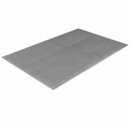 Mat, Anti-Fatigue, 60 ft Lg, 3/8 in Thk, Gray, PVC Foam,  Polypropylene,  PET Fiber
