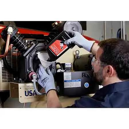 Air Compressor, Two-Stage,  Reciprocating, 5 hp, 175 psi, Vertical, 230 VAC, 17.3 A, 69 in Ht, Cast Iron