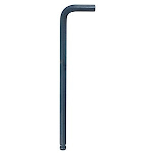 L-Wrench, Black, Ball End, Metric, 25 deg Working, Hex Drive, L-Handle, High Torque Steel Blade, Long Arm