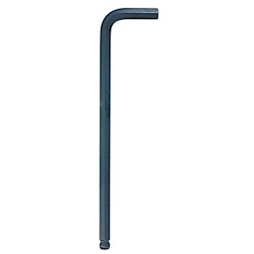 L-Wrench, Black, Ball End, Metric, 25 deg Working, Hex Drive, L-Handle, High Torque Steel Blade, Long Arm
