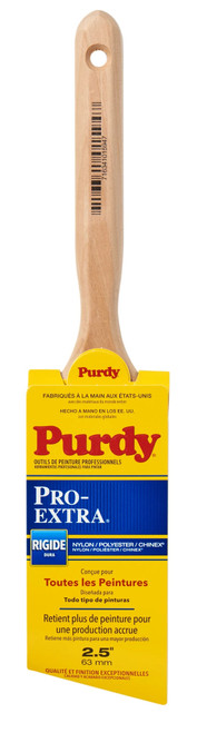 Paint Brush, Angular,  Trim, Nylon,  Polyester,  Chinex-Blended Brush, Stainless Steel Ferrule, Fluted