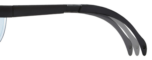 Safety Glasses, Universal, Duramass Lens, Half Framed, Black Frame, Nylon Frame, Polycarbonate Lens