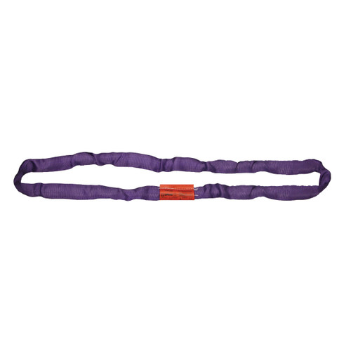 Round Sling, Endless, 2600 lb, 2100 lb, 5200 lb, 1 in Wd Under Load, Purple, 5/8 in Dia, Polyester
