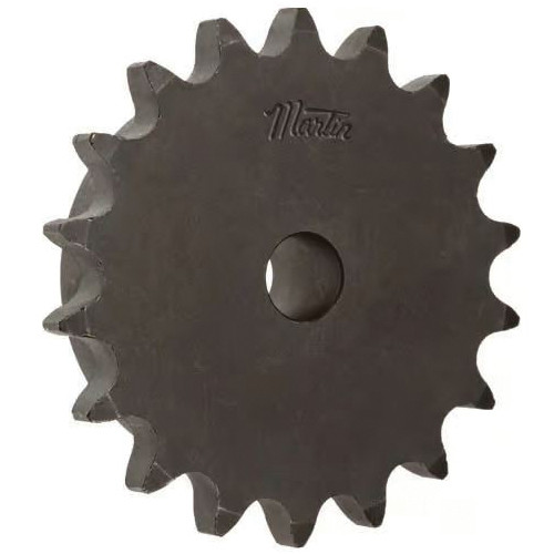 Roller Chain Sprocket, Type B,  Single Strand, #80 Chain, Steel, Protective Coating, 1 in Pitch