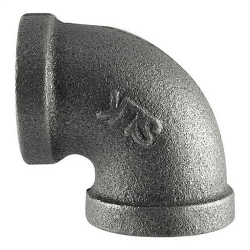 Elbow, 90 deg Elbow, NPS End, Class 150, 150 psi, Hot Dipped, Malleable Iron, Galvanized, Black