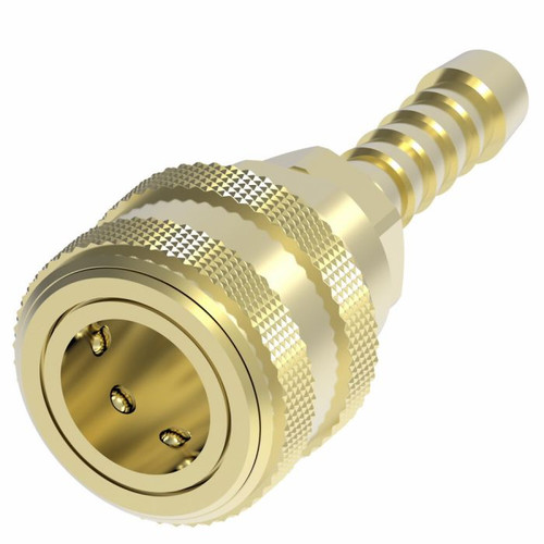 Hose Coupling, 1-1/2 in wd, -40 to 250 deg F, Socket, 500 psi, Brass
