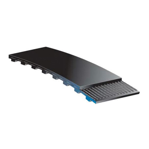 GATES PowerGrip Timing Belt, 0.37 in Wd, 0.62 in Min Dia Pulley, -30 to 180 deg F, Neoprene, Fiberglass Reinforced, Black