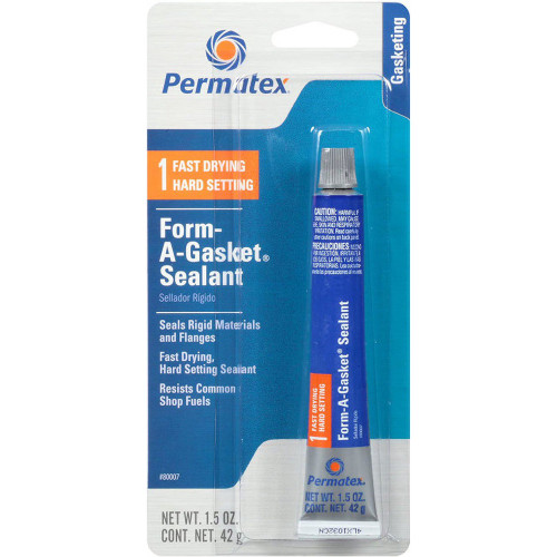 ITW DEVCON Permatex Form-A-Gasket Gasket Sealant, Tube, 24 hr Curing, Reddish Golden Brown, -65 to 400 deg F, 0.135 VOC, Resin