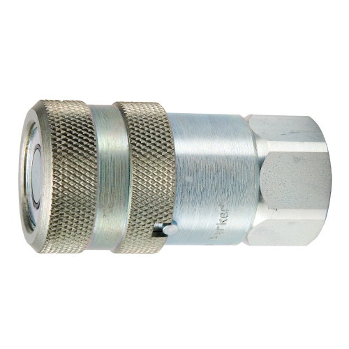 PARKER Hydraulic Quick Coupling, FF Series, -40 to 250 deg F, Steel, Domestic