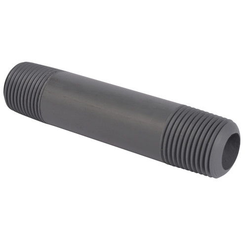 Pipe Nipple, MNPT End, 200 deg F, Chlorinated PVC, 2000 psi at 73 deg F, SCH 80