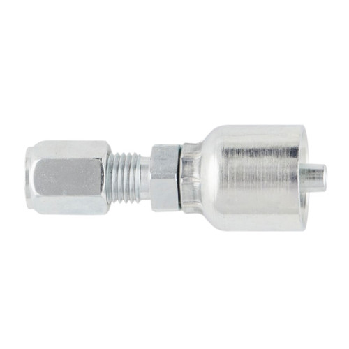 PARKER 43 Series Hydraulic Hose Fitting,Crimp Style, Straight,Male Ferulok Flareless - Rigid 24 deg Cone End,70 deg F