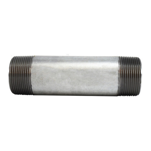 Pipe Nipple, 1-1/2 in, NPT End, SCH 40, 1300 psi, -200 to 150 deg F, Seamless,  Welded, Grade B Steel, Import