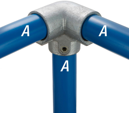 Elbow, Side Outlet, 90 deg Elbow, Malleable Iron, Galvanized