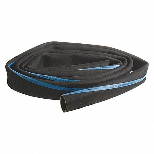 CONTITECH Discharge Hose, Medium Duty, 125 psi Working, -25 to 200 deg F, EPDM, Wrapped, Black