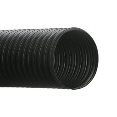 HI-TECH DURAVENT RFH Duct Hose, General Purpose, 0.03 in Thk, -60 to 275 deg F, Thermoplastic Rubber, Black, Domestic