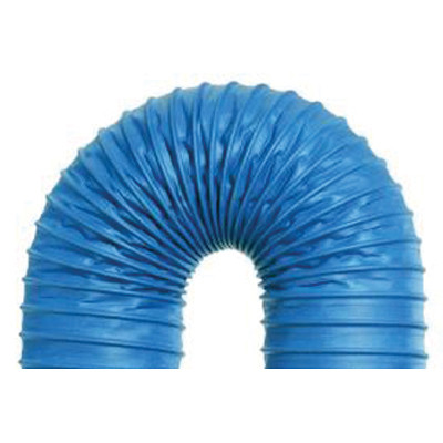 HI-TECH DURAVENT Blue Max 2CN Duct Hose, -40 to 250 deg F, 2-Ply Cotton, Neoprene Coated, Blue