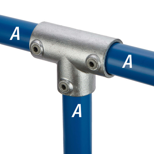 Tee, Three Socket, Tee, Galvanized, Malleable Iron