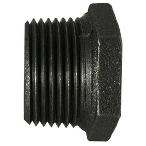 Pipe Bushing, -20 to 350 deg F, Reducing, Bushing, MNPT x FNPT End, 300 psi, Malleable Iron, Black