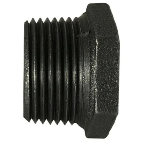 Pipe Bushing, -20 to 350 deg F, Reducing, Bushing, MNPT x FNPT End, 300 psi, Malleable Iron, Black