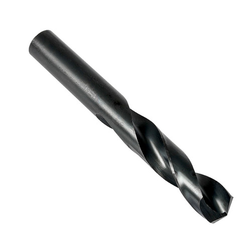 DORMER Stub Length Drill Bit, 2 -Flute, Spiral Flute, Cylindrical/Straight Shank, 135 deg Point, Steam Oxide, N6/N21
