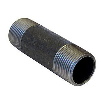 Pipe Nipple, 6 in, NPT End, SCH 40, Welded, Steel, Black, 6-5/8 in OD