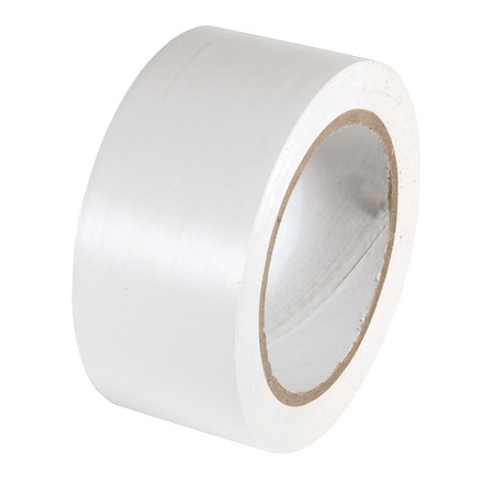 Marking Tape, Aisle, 108 ft Lg, 2 in Wd, 6 mil Thk, Solid, Polyvinyl Chloride,  Vinyl Adhesive