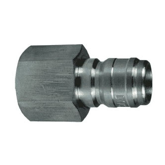 DIXON Quick Connect Plug, Straight Through Interchange, FNPT End, -40 to 250 deg F, Steel