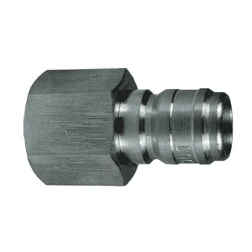 DIXON Quick Connect Plug, Straight Through Interchange, FNPT End, -40 to 250 deg F, Steel