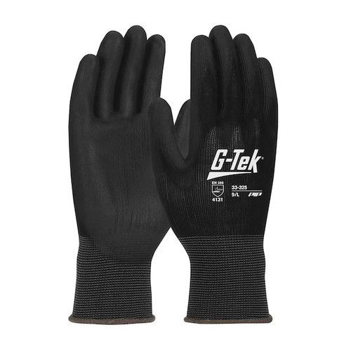 General Purpose Gloves, Heavy Weight, Coated Glove, Polyurethane Palm, Nylon, Black, Seamless Knit, Nylon General Purpose Gloves, Heavy Weight, Coated Glove, Polyurethane Palm, Nylon, Black, Seamless Knit, Nylon