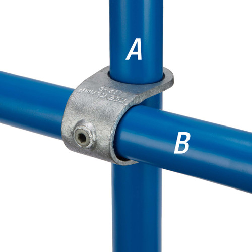 Crossover, Clamp-On, Crossover, Malleable Iron, Galvanized