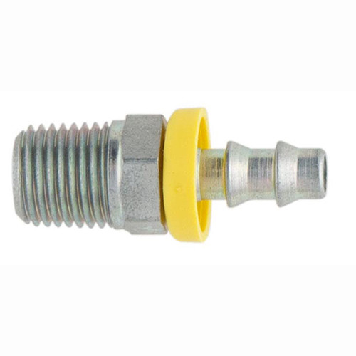 PARKER 82 Series Hydraulic Hose Fitting,Push On Field Attachable, Straight,MNPTF Rigid End,300 psi,70 deg F,Domestic