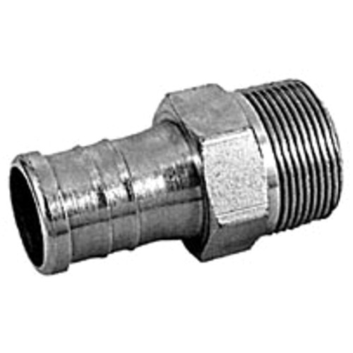 Hose Nipple, Barb x MNPT End, 316 Stainless Steel, 1/2 to 1 in Hose Nipple, Barb x MNPT End, 316 Stainless Steel, 1/2 to 1 in