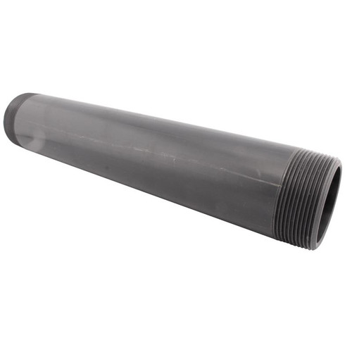 Pipe Nipple, Standard, MNPT End, 4 in Lg, SCH 80, 140 deg F, PVC