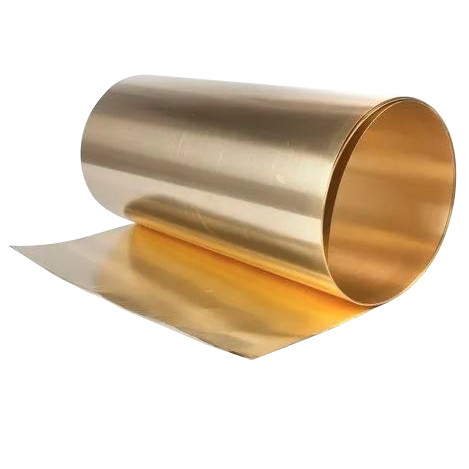 Shim Stock Roll, Plain, Brass, 6 in Wd, 100 in Lg