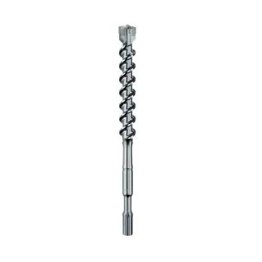 METABO Hammer Drill Bit, 4-Cutter, Round Cut Shape, Hole Drilling, 2 -Flute, Spiral Flute, Spline Shank, Carbide