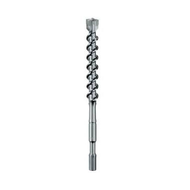 METABO Hammer Drill Bit, 4-Cutter, Round Cut Shape, Hole Drilling, 2 -Flute, Spiral Flute, Spline Shank, Carbide