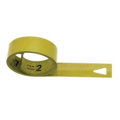 Measuring Tape, Replacement, Imperial, 1/2 in Wd Blade, Steel Blade, Black and Red on One Side Marking