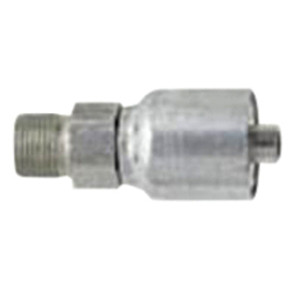 PARKER 78 Series Hydraulic Hose Fitting,Crimp Style, Straight,MNPTF Rigid End,5000 psi,Steel,3.94 in lg,Domestic