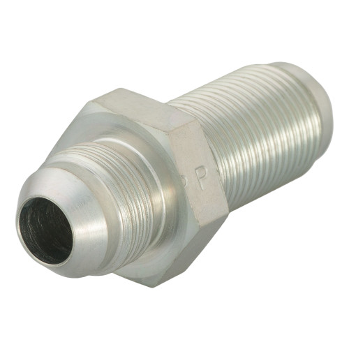 PARKER Hydraulic Union, Triple-Lok, Union, 37 deg Male Flare x 37 deg Male Flare Bulkhead End, Steel, Domestic