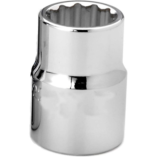 Socket, Standard, Imperial, Square Drive, 3/8 in Drive, Shallow Length Socket, Chrome Vanadium Steel