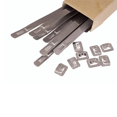 Band Clamp, Smooth,  Preformed, 0.03 in Thk, 3/4 in Wd, 201 Stainless Steel, Domestic