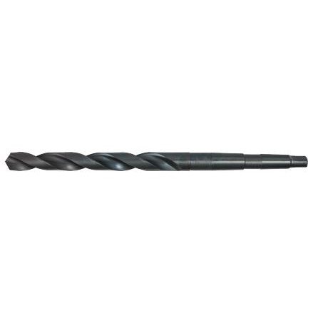 DORMER Taper Shank Drill Bit, General Purpose,  Standard Length, Imperial, 2 -Flute, Spiral Flute, 118 deg Point, 1 to 1-3/8 in