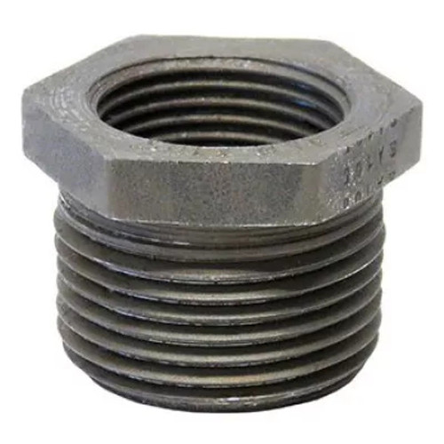 Bushing, Hex Head, Bushing, NPS End, SCH 160, Class 3000, Forged, Carbon Steel, Black
