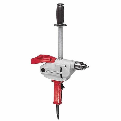 Compact Drill, 7 A, Metal Housing, D, Black,  Gray,  Red , Variable Speed Trigger Switch, 12-1/4 in Lg, Tool, 1/2 in Chuck, Keyed Chuck, 650 rpm, 120 VDC