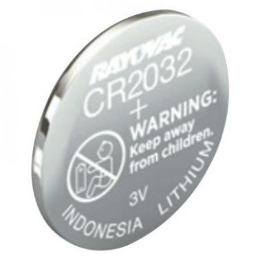 RAYOVAC Electronic KECR2032 Keyless Remote Battery, Lithium, 3 VDC, 220 mAh, CR2032 Battery
