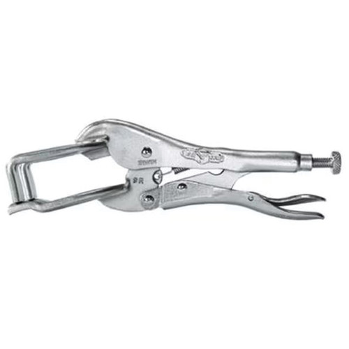 Locking Plier, C-Clamp, U-Shaped Jaw, 2-3/4 in Jaw, Alloy Steel Jaw, Adjustable, 9 in Lg