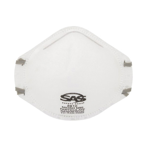 Particulate Respirator, Synthetic Polyisoprene, N95, Dual Stapled Headstrap