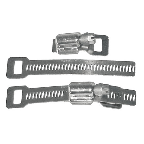 Clamp Kit, Adjustable, Includes (25) Scru-Seal Racks,  (25) Housings,  VALU-STRAP™ Plus Band 3/8 in x 0.02 in x 100 ft, Stainless Steel, Domestic