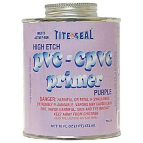 CPVC-PVC Primer, High Etch, 1 pt Container CPVC-PVC Primer, High Etch, 1 pt Container